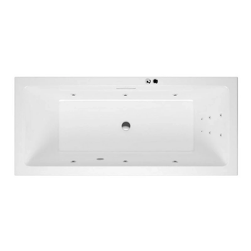 Акриловая ванна Excellent Heaven Slim 170x75 WAEX.HEV17S.LINE.CR цвет Белый с гидромассажем форсунки Хром