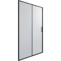 Душевая дверь Timo TD-120/03F-6 1200x1950 T02 раздвижная профиль Черный стекло матовое