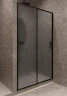Душевая дверь Timo TD-120/03F-6 1200x1950 T02 раздвижная профиль Черный стекло матовое