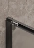 Душевая дверь Timo TD-120/03F-6 1200x1950 T02 раздвижная профиль Черный стекло матовое