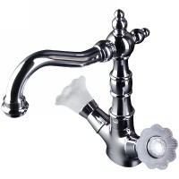 Смеситель для раковины Boheme Camelia 272 Хром латунь