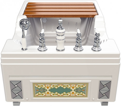 Акриловая ванна Radomir Тахарат 120х80 1-01-0-0-1-166 Белая