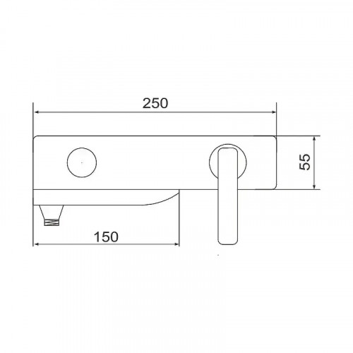 Смеситель для ванны Rose R2702H цвет Черный