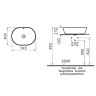 Раковина-чаша Vitra Geo 55 7427B003-0012 Белая фарфор накладная