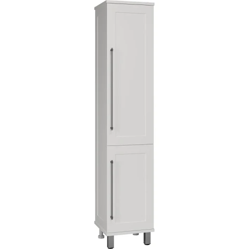 Шкаф пенал Misty Марта 35 R П-Мрт05035-011П с бельевой корзиной Белый