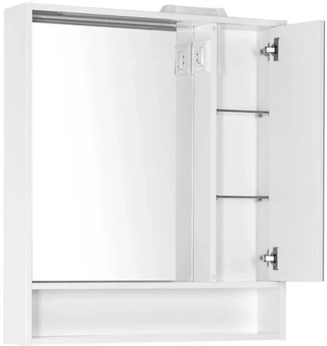 Зеркало со шкафом Aquanet Коста 76 R 188405 с подсветкой Белое