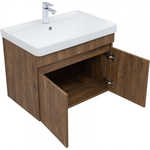 Тумба под раковину Aquanet Оптима 70 344796 подвесная Дуб рустикальный