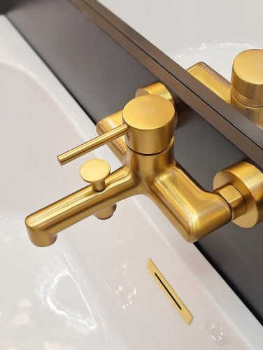Смеситель для ванны AltroBagno Metropoli 0219 OrSp цвет Золото матовое