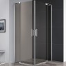 Душевой уголок Cezares Slider 90x80 SLIDER-AH-2-70/80-80/90-BR-Cr профиль Хром стекло бронзовое