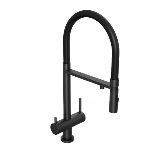 Смеситель для кухни Abelsberg Venta IXF73979MB цвет Вулканический черный