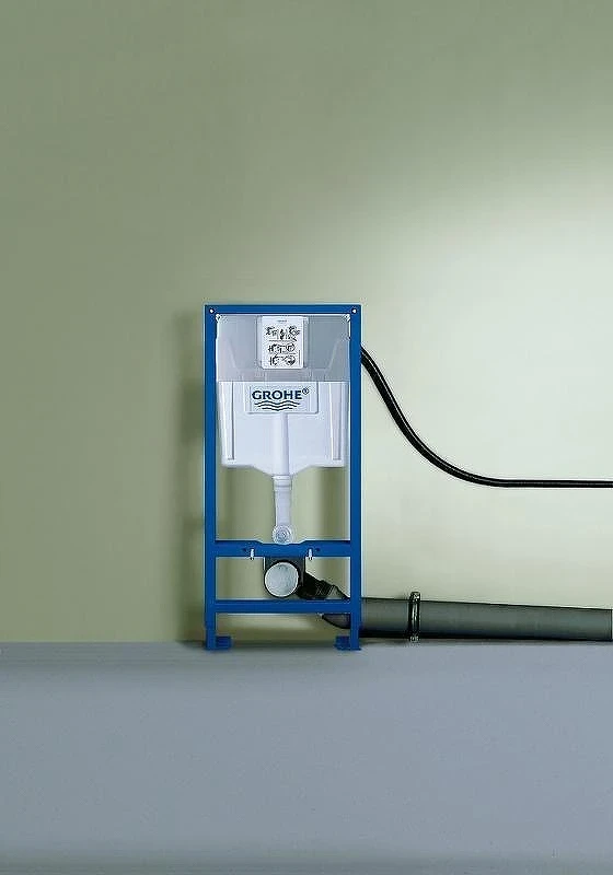 Унитаз с инсталляцией WeltWasser Merzbach 043 GL-WT 10000009939 + Grohe Rapid SL 38775001 с сиденьем Микролифт и клавишей смыва Хром