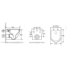 Унитаз с инсталляцией WeltWasser Merzbach 043 GL-WT 10000009939 + Grohe Rapid SL 38775001 с сиденьем Микролифт и клавишей смыва Хром