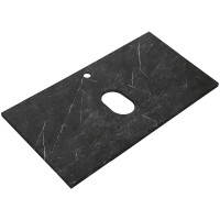 Столешница под раковину BelBagno 80 KEP-80-MNO Marmo Nero Opaco искусственный камень (литьевой мрамор)