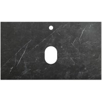 Столешница под раковину BelBagno 80 KEP-80-MNO Marmo Nero Opaco искусственный камень (литьевой мрамор)
