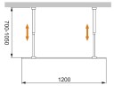 Душевая перегородка Cezares Liberta 120 LIBERTA-L-2-120-BR-Cr профиль Хром стекло бронзовое