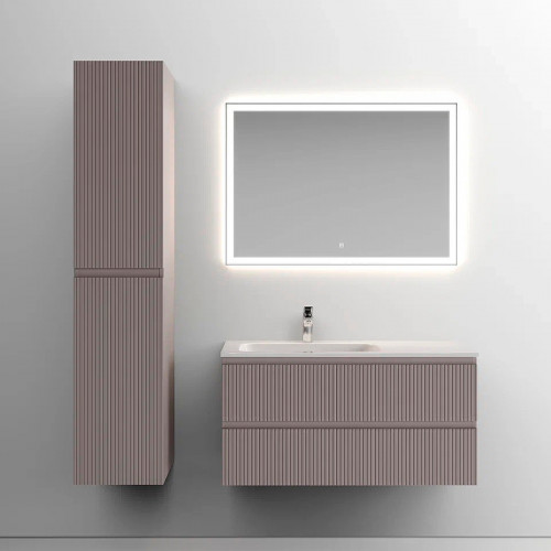 Тумба под раковину Sancos Snob T 100 L SNT100LSM подвесная Doha Soft МДФ / ЛДСП