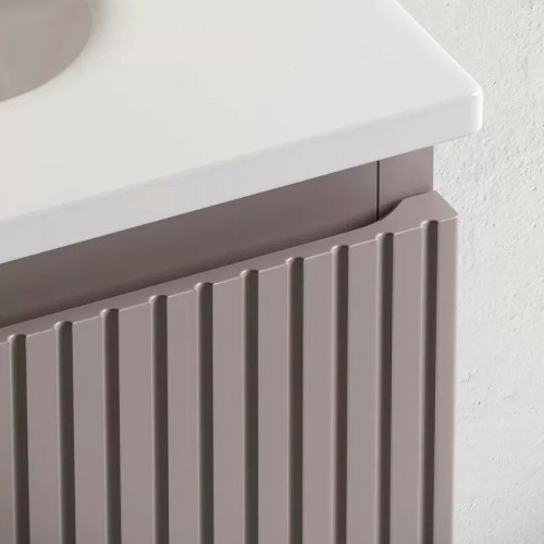 Тумба под раковину Sancos Snob T 100 L SNT100LSM подвесная Doha Soft МДФ / ЛДСП