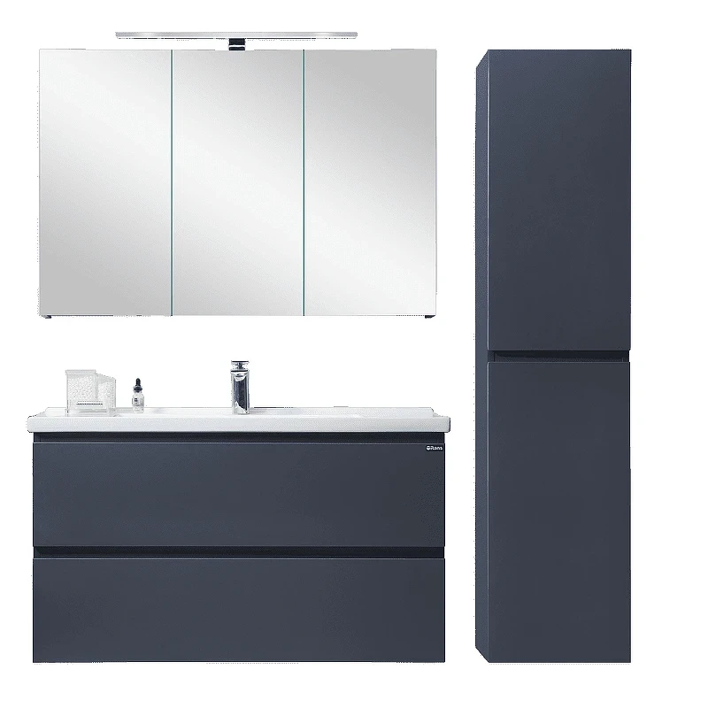 Тумба с раковиной Orans BC-4023-1000 402310000 Матовый графитовый