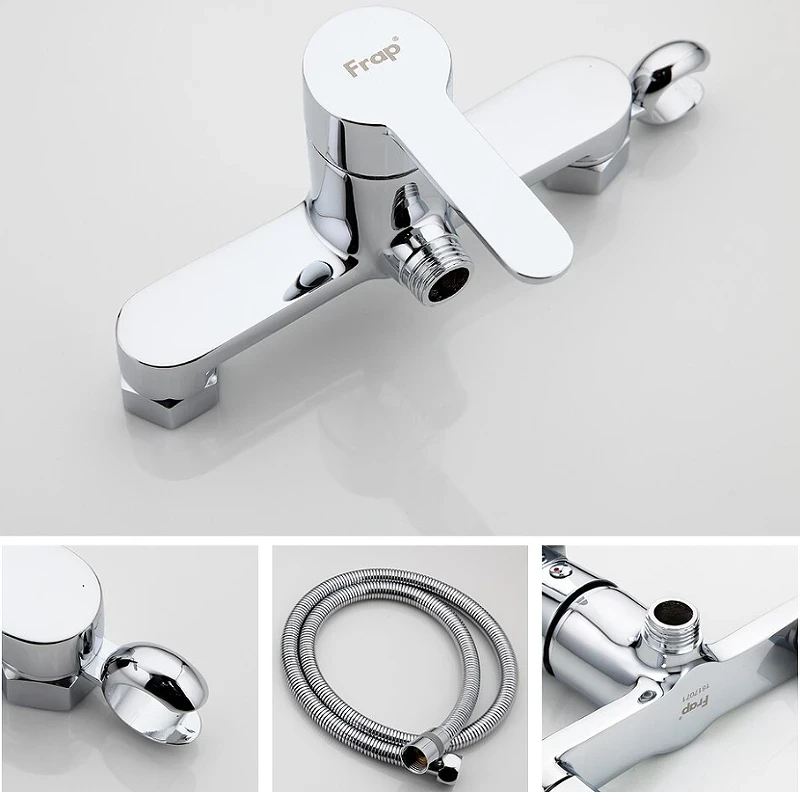 Гигиенический душ со смесителем Frap H41 F2041 Хром латунь на стену