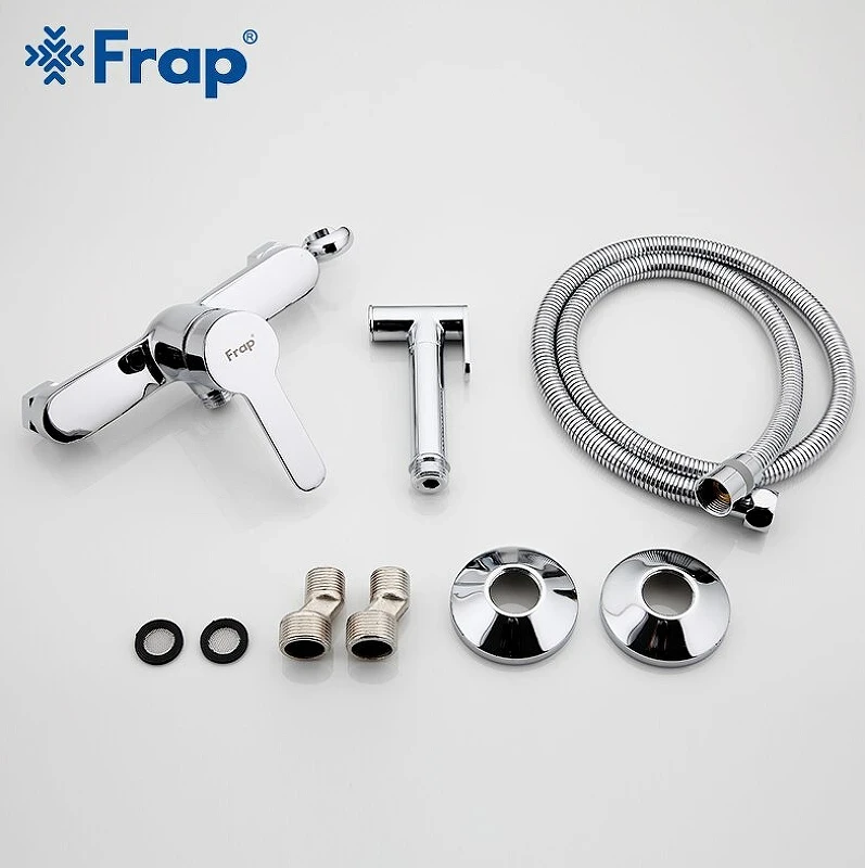 Гигиенический душ со смесителем Frap H41 F2041 Хром латунь на стену