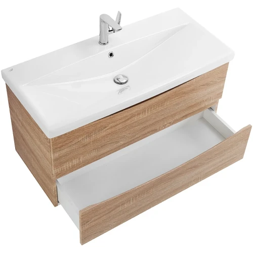 Тумба под раковину BelBagno Marino-Cer 80 MARINO-CER-800-2C-SO-WO-P подвесная Rovere Bianco МДФ / ЛДСП