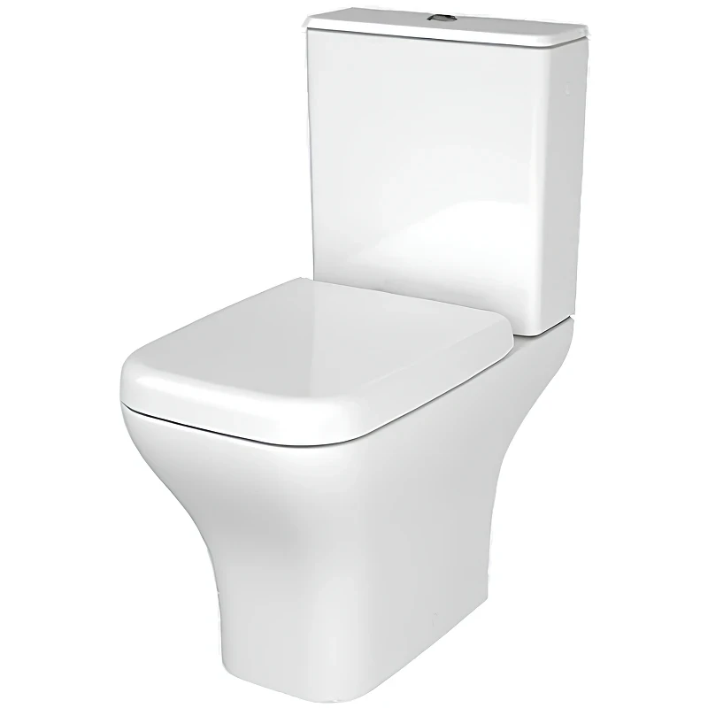 Унитаз компакт Vitra Polar Open-Back 9843B003-7201 с бачком и сиденьем Микролифт фарфор напольный
