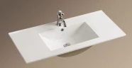 Раковина WeltWasser Deilbach 7506 100 10000003904 Белый глянец фаянс полувстраиваемая