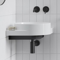 Раковина Ravak Yard 45 C XJX01045000 угловая Белая фарфор подвесная