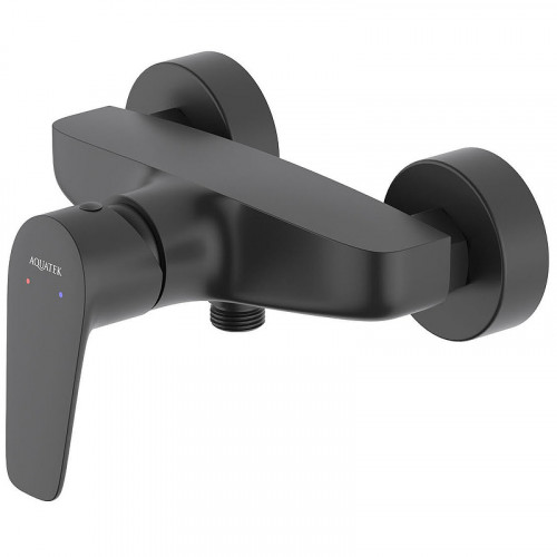 Смеситель для душа Aquatek Бетта AQ1132MB Черный матовый латунь на стену