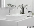 Раковина-чаша Creavit Ultra 60 UL060-00CB00E-0000 Белая фарфор накладная