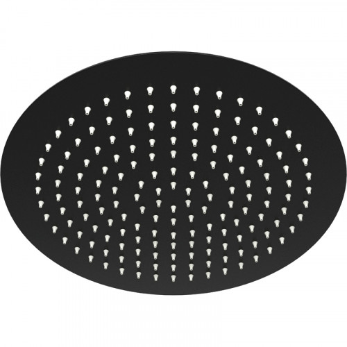 Верхний душ WasserKRAFT Abens A160 Черный матовый нержавеющая сталь