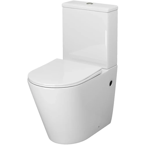Унитаз компакт Grossman Color GR-4480S Белый глянцевый с бачком и сиденьем Микролифт фаянс напольный