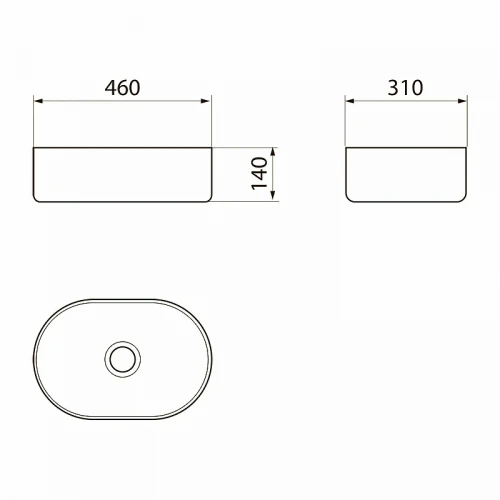 Раковина-чаша Point Виктория 46 PN43062 Белая