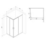 Душевой уголок AM.PM Gem S 120х80 W93G-404-120280-BT профиль Черный матовый стекло прозрачное