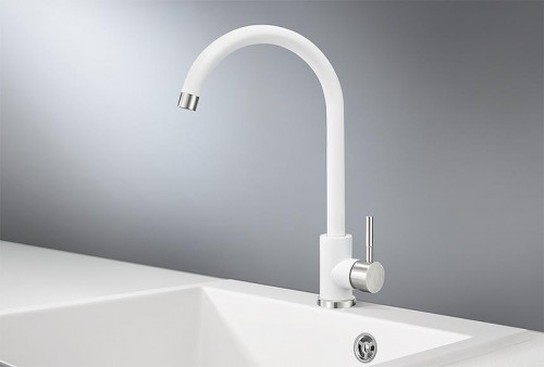 Смеситель для кухни Granula Standart ST-4031 цвет Белый