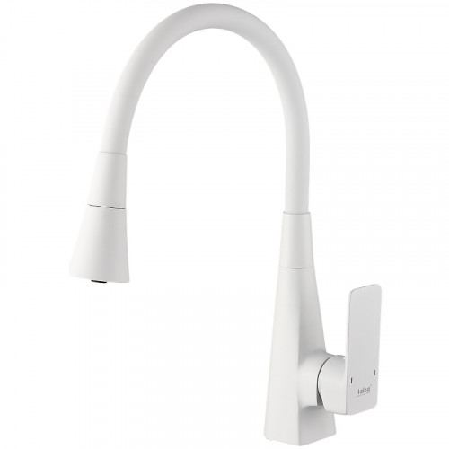 Смеситель для кухни Haiba HB73823-8 Белый матовый латунь