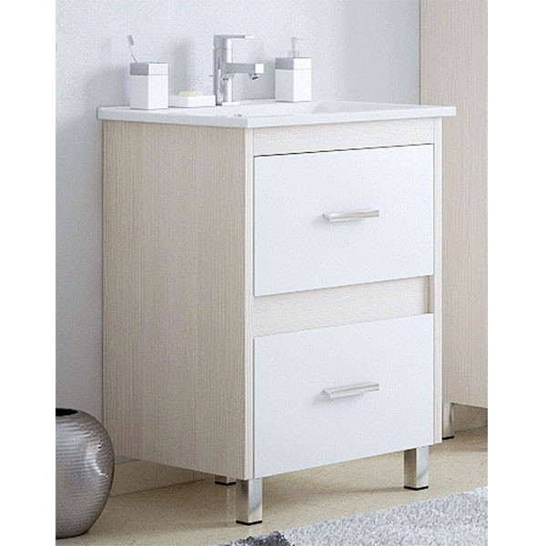 Тумба под раковину Corozo Верона 75 SD-00000348 Лайн Белая МДФ / ЛДСП