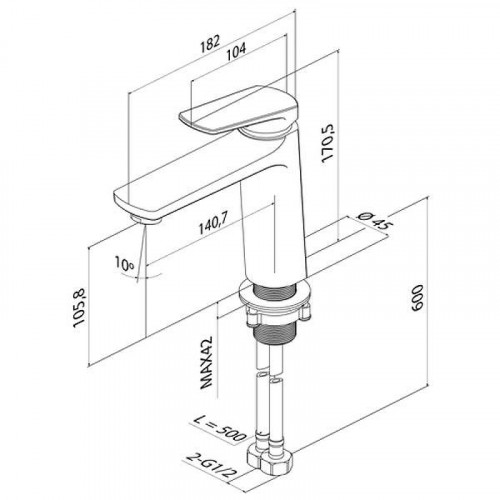 Смеситель для раковины Iddis Ever EVESB00i01 Хром