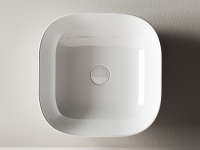 Раковина-чаша Ceramicanova Element 42 CN6010 Белая фаянс накладная
