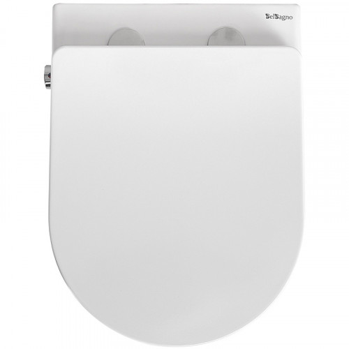 Унитаз биде BelBagno Uno BB3105CHR-BS/SC подвесной с сиденьем Микролифт фаянс подвесной
