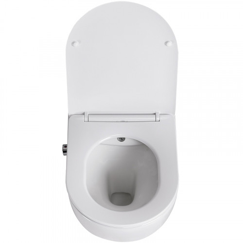 Унитаз биде BelBagno Uno BB3105CHR-BS/SC подвесной с сиденьем Микролифт фаянс подвесной