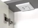 Зеркало со шкафом Brevita Balaton 65 L BAL-04065-01-01Л с подсветкой Белое матовое Серое матовое МДФ / ЛДСП, стекло