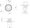 Душевой трап Berges Zentrum Norma 150x150 091463 с решеткой Хром