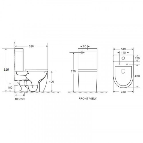 Унитаз компакт WeltWasser Merzbach 011 GL-WT 10000012089 с бачком и сиденьем Микролифт