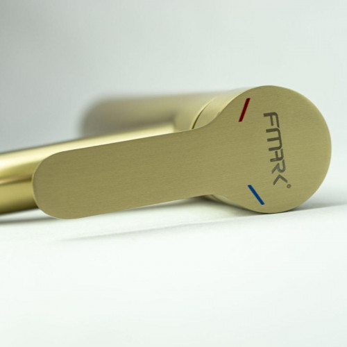 Смеситель для раковины Fmark FS8211C цвет Золото матовое