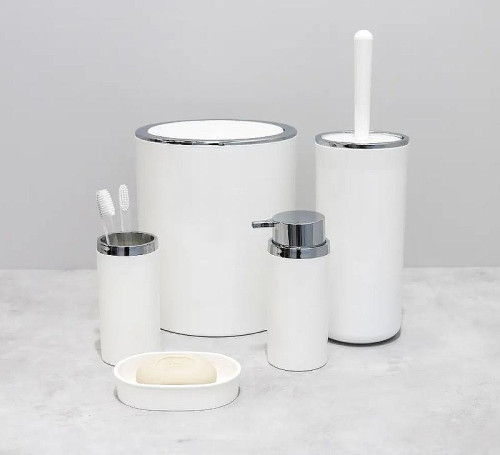 Ершик для унитаза Fixsen Round White FX-451-5 Белый