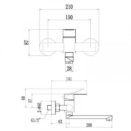 Смеситель для кухни Fmark FS8207H цвет Черный