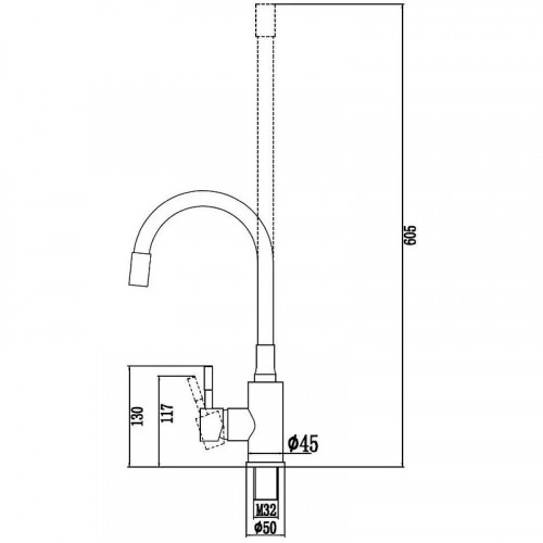 Смеситель для кухни Savol S-SUS6002-02 цвет Сатин Белый