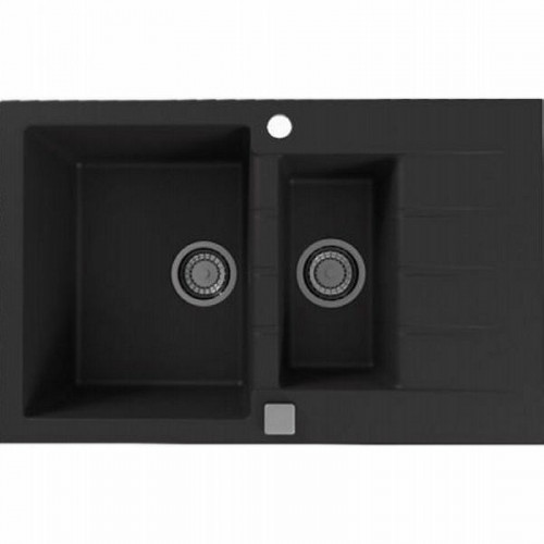 Кухонная мойка Alveus Granital Cadit 70 Carbon G91 790x500 1131361 Угольная искусственный камень (литьевой мрамор) встраиваемый