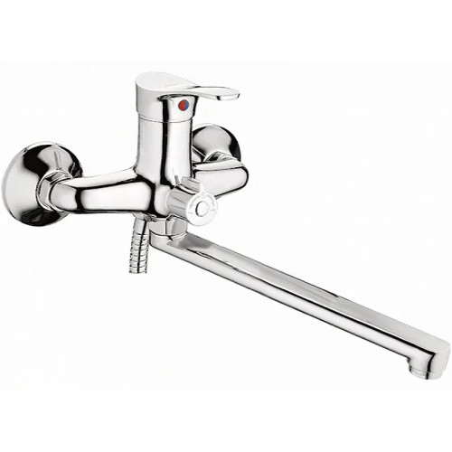 Смеситель для ванны Ledeme H14 2214L универсальный Хром латунь на стену